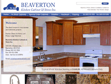 Tablet Screenshot of beavertoncabinets.com